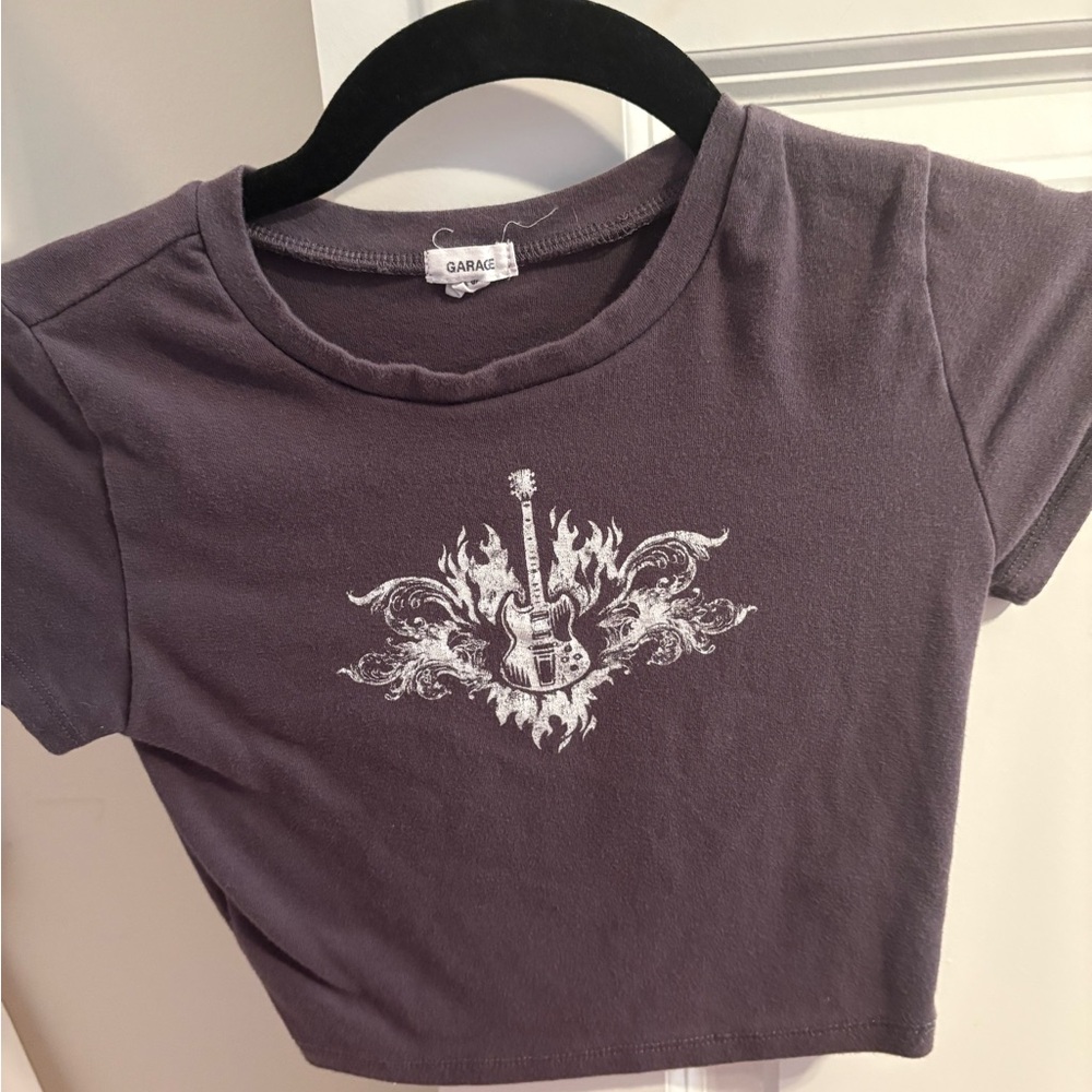 Garage Kids' Charcoal Guitar Graphic Tee